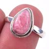 Natural Rhodochrosite Gemstone Handmade 925 Solid Sterling Silver Ring S.7 o9S51