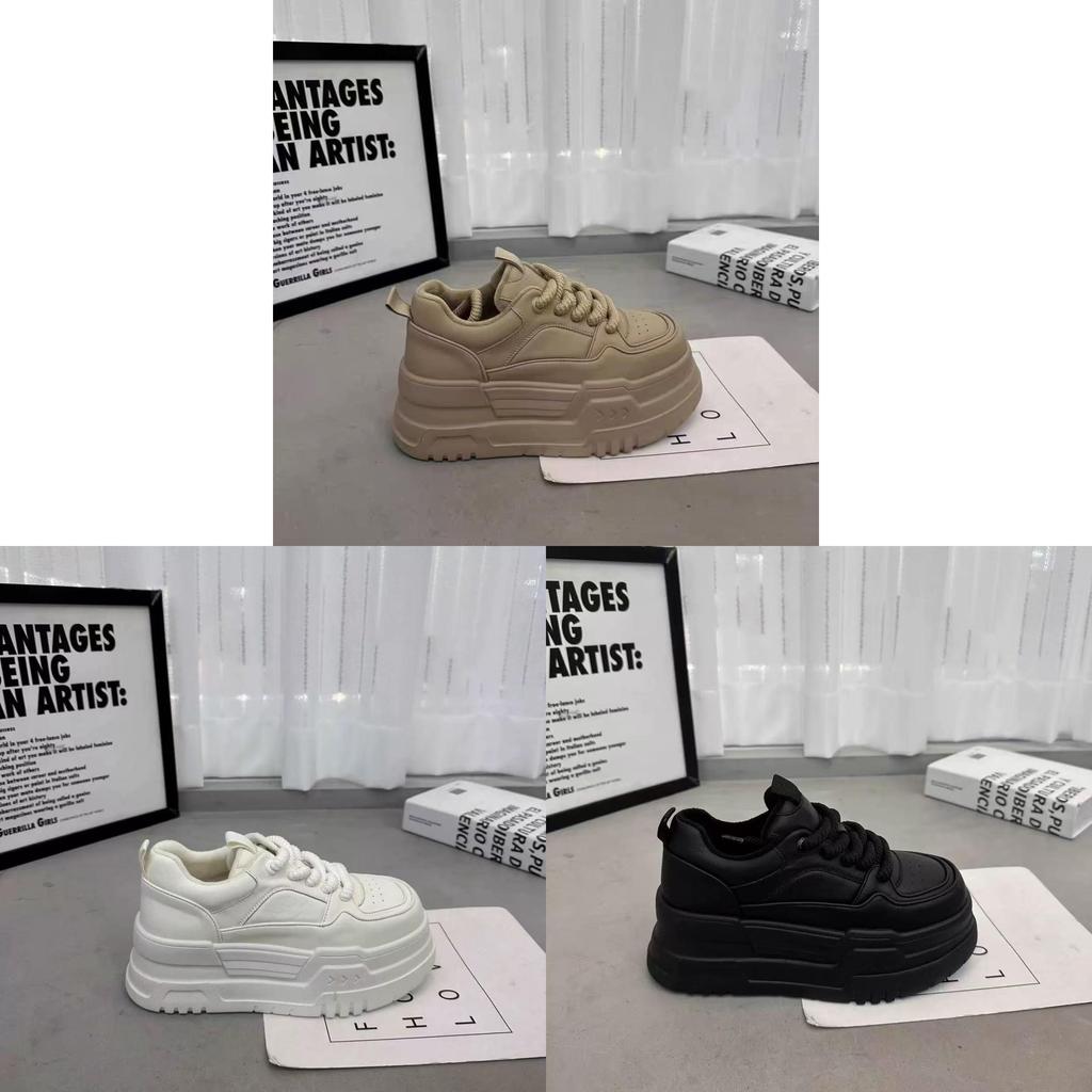 Womens Platform Sneakers With Foam Sole And Elevating Heel For Casual Daily Wear