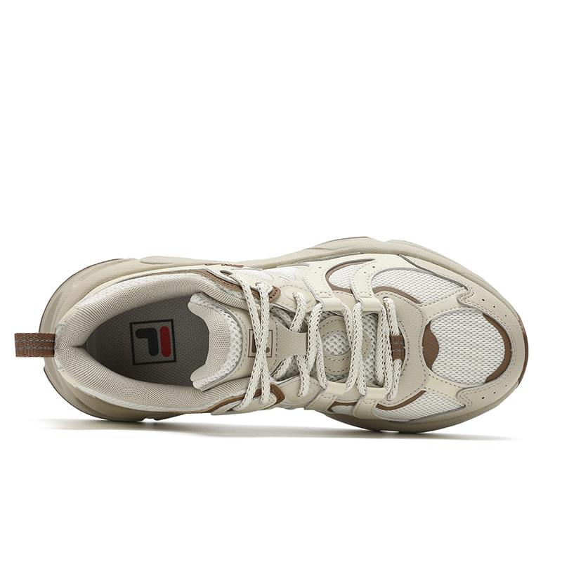 Fila Mars 3 Модные Универсальные Удобные Нескользящие Прочные Низкие Повседневные Кроссовки Мужские Белый Желтый F12M442119FWF