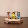 3pcs Christmas Decorations Resin Cowboy Boots Small Figurine Xmas Tree Hanging Ornaments American Style Home Decor New Year Gift