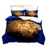 3D Digital Printing Lion Three-Piece Home Textile Bed Sheet Kit Bedding Kit
