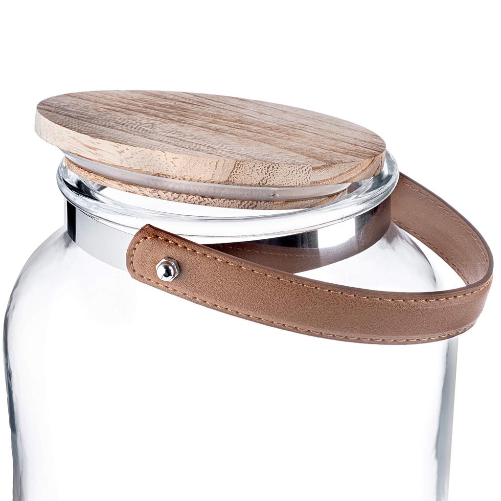 KADAX Glass Jar with Tap Lid and Handle, 5.6 Liters