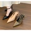 Fashion Designer Summer New Band Women Pumps Shoes Fashion Shallow Slip On Slingback Sandals Thin High Heel Dress Sexy Pumps Shoes
