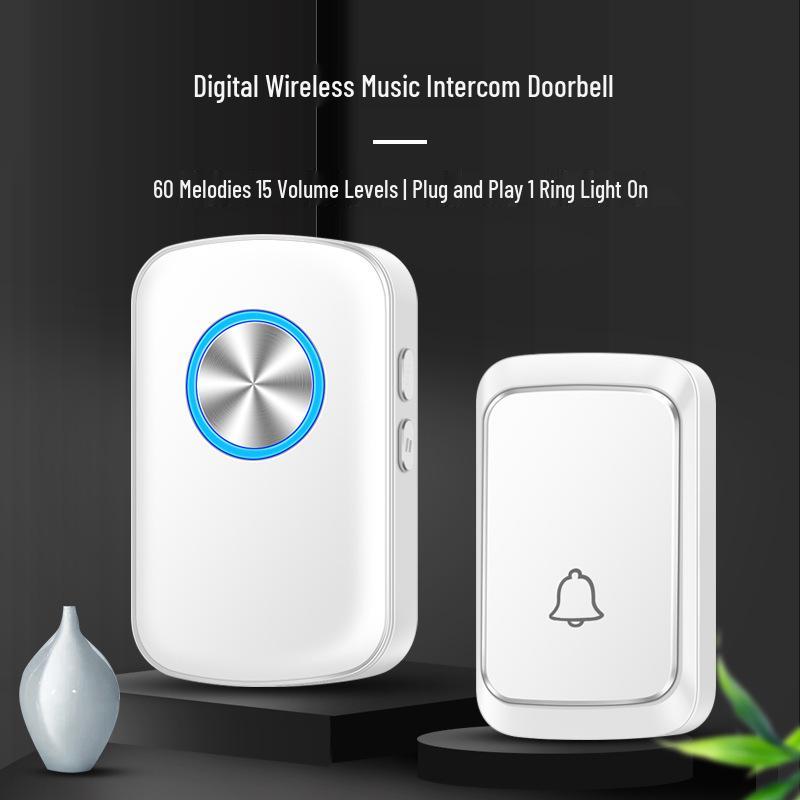 Ultra-Long Range Wireless Doorbell, One-to-One Smart Remote with Waterproof Call Button for Home, Elderly, and Patients