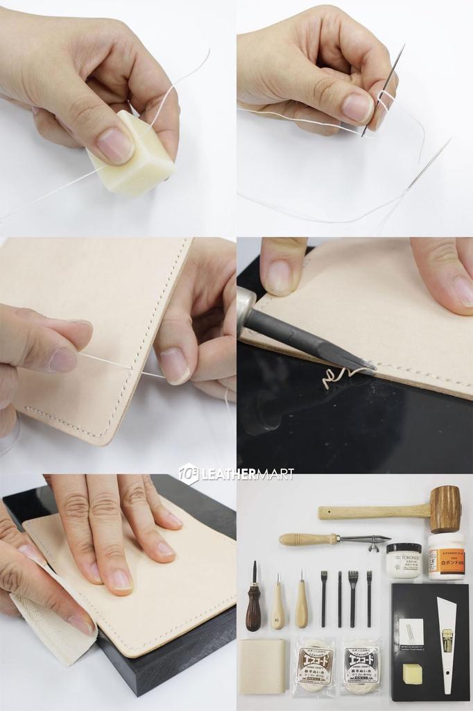10cube Leathermart Leather Craft Tool Set 18 Piece Complete Kit In [Made Japan]