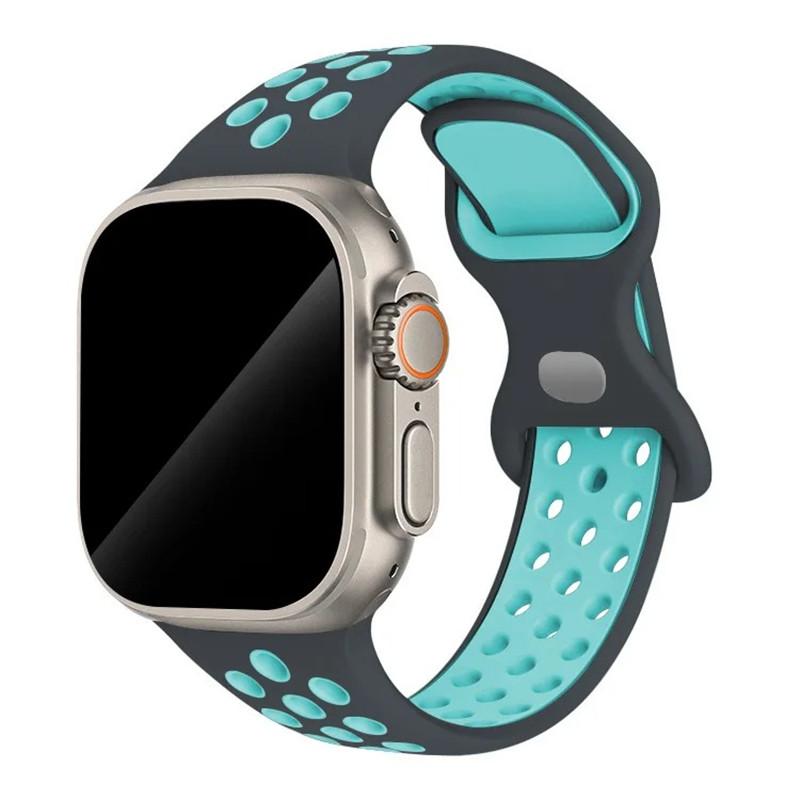 Спортивный ремешок с цветными частицами, резиновый ремешок для Apple Watch 49 мм 46 мм 45 мм 44 мм 42 мм 41 мм 40 мм для IWatch 11 10 9 8 7 6 5 4 3 SE