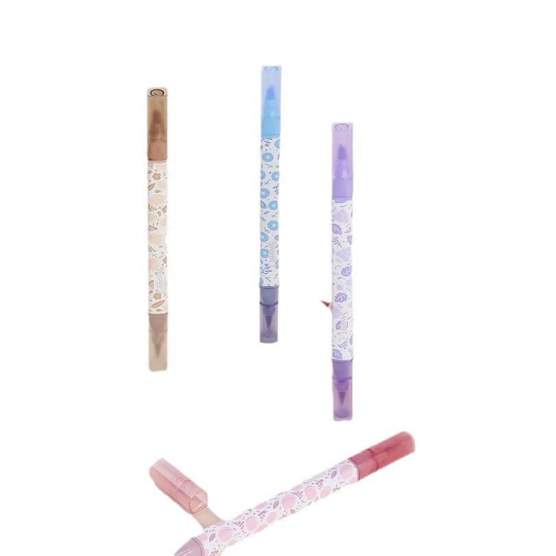 Double-Ended Scented Fluorescent Highlighter Pens - 6 Pack, 12 Scents, For Journaling, Note-Taking, and Drawing.