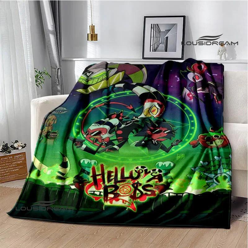 H-Helluva-Boss Cartoon printed blanket Warm Flannel blankets Picnic blanket throw blankets Home bed linings Birthday Gift