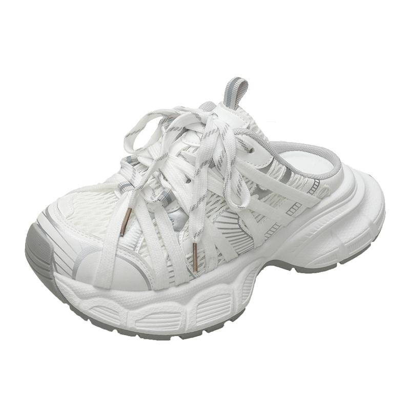 Модные женские полушлепанцы на платформе, женские сандалии, удобные слипоны, кроссовки для женщин, трендовые мюли, сандалии для хайкинга для женщин, для улицы