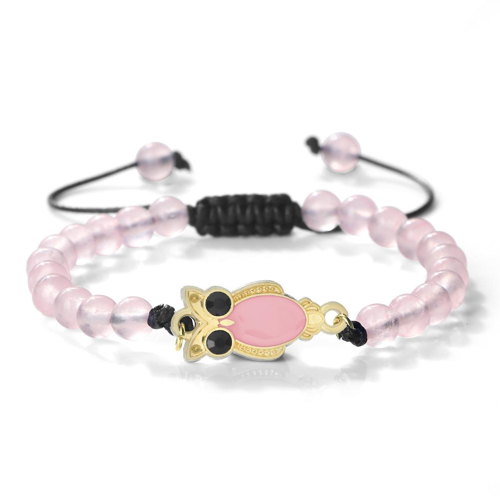 6 мм Кулон Сова Черный Матовый Браслет Для Мужчин Регулируемый Животное Шарм Браслет Бохо Готическая Бижутерия Идея Подарка Унисекс Изящный Аксессуар