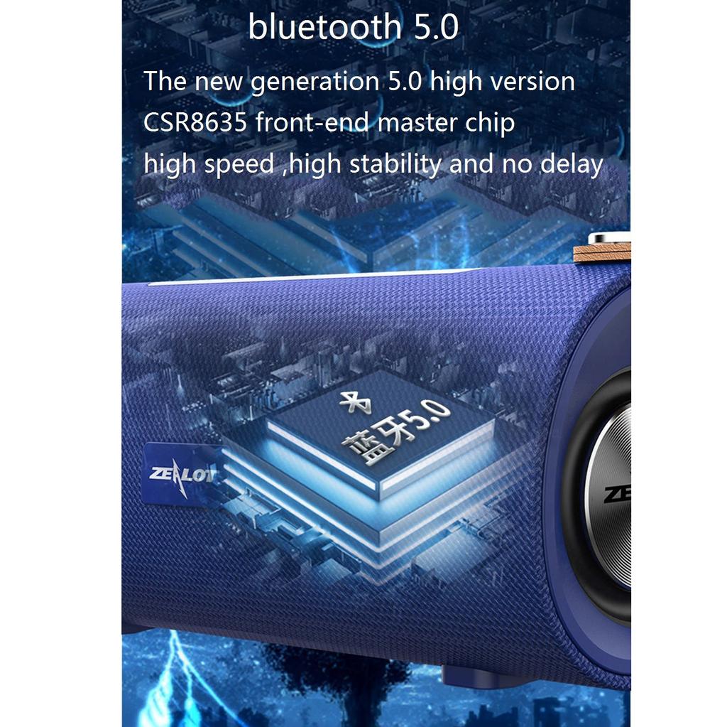 S30 Беспроводная Bluetooth-колонка HIFI Портативная акустическая система Стерео Бас Звуковая коробка Поддержка TF-карт, TWS, AUX, USB-флеш-накопитель