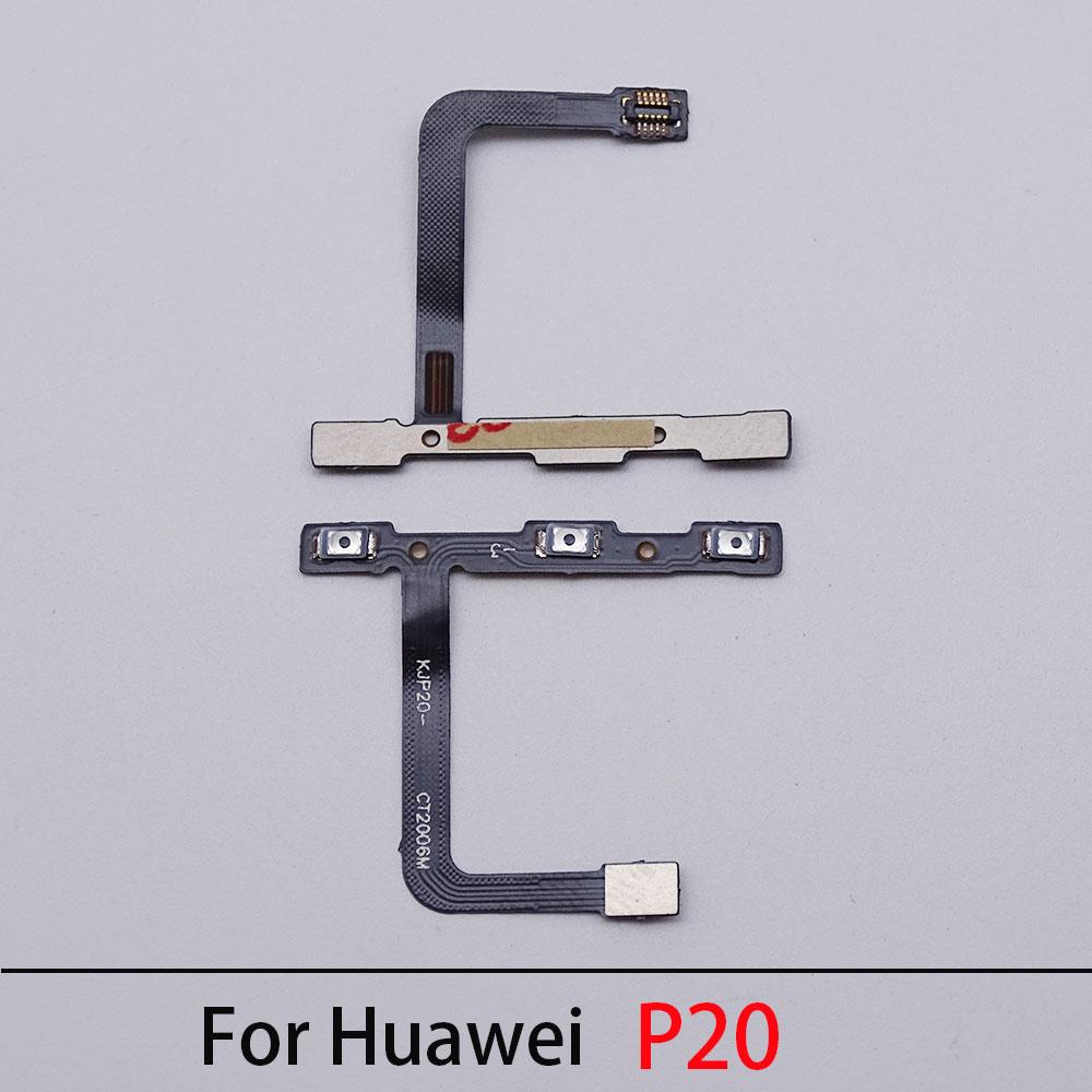 Top Quality For Huawei P20 Lite P20 Pro Power On Off Volume Side Button Key Flex Cable Replacement