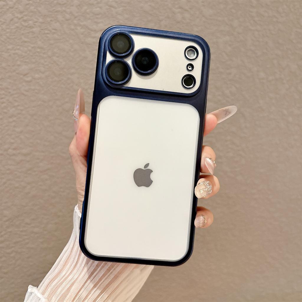 Shockproof Bumper Protective Back Cover Phone Case For iPhone 17 16 15 14 13 12 Pro Max PLus Original Fall prevention Frosted