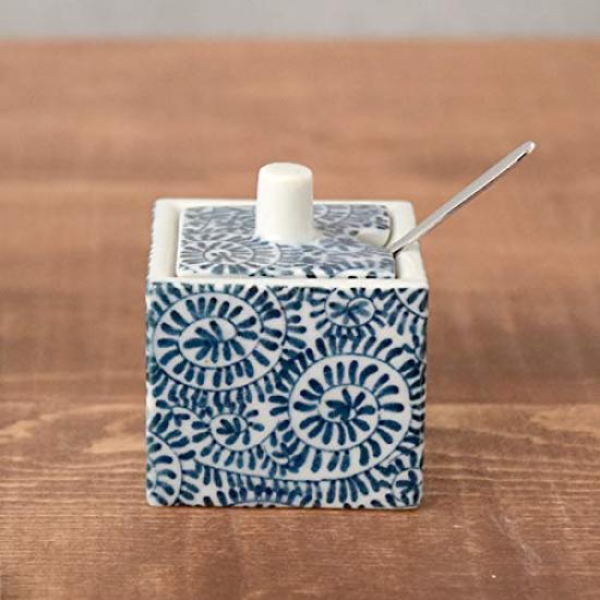 Посуда East Square Горчичница с дизайном «Осьминог и арабеска» продана (Ложку отдельно) или-015