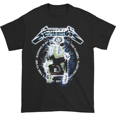 Винтажная футболка с электрическим стулом Metallica, футболка унисекс с рок-группой