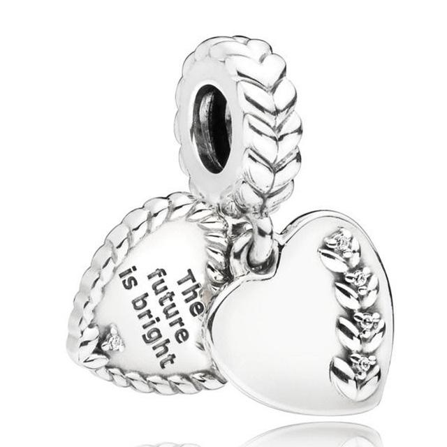 Новинка, подвеска из стерлингового серебра 925 пробы, от руки, мама, сердце и крылья ангела, подвеска в виде генеалогического дерева, бусина, подходит для модного браслета, ювелирные изделия своими руками