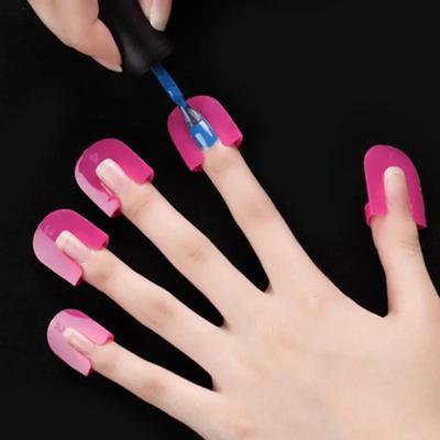 26 шт./компл., аппликатор для лака для ногтей, инструменты для дизайна ногтей, гель-лак для ногтей, наклейки против разлива, зажимы для кромок ногтей