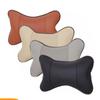 1/2PCS Universal Car Neck Pillows PU Leather Breathable Mesh Auto Car Neck Rest Headrest Cushion Pillow Car Interior