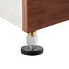 2pcs Feet Mat Cabinet Steel+Plastic Sofa Chair Leg Pad Table Floor Protector Screw-in Height Adjustable Bed Furniture