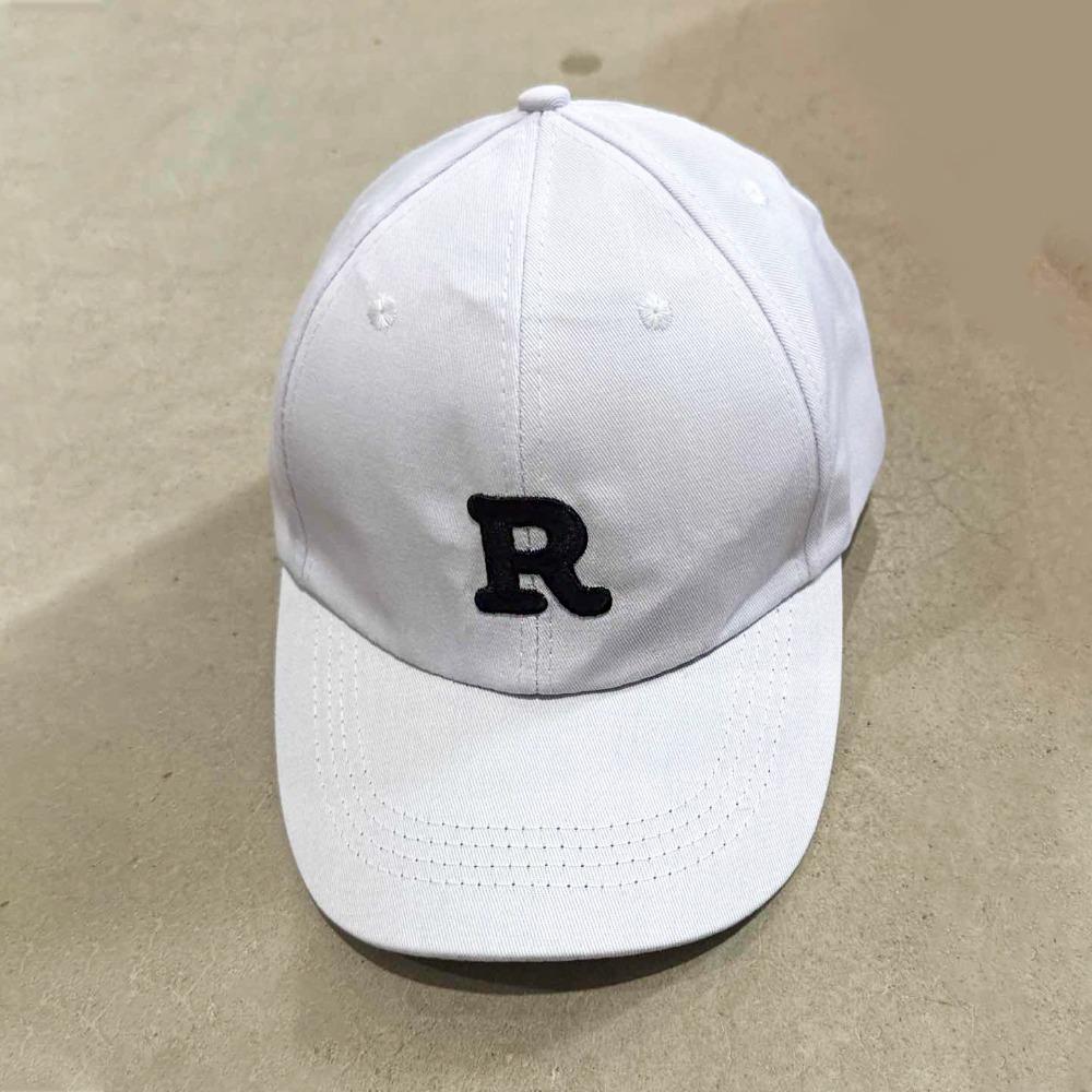 Retro Letter Baseball Hat Letter R Sun Hat Retro Embroidery Baseball Cap Men