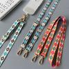 High-End Embroidery Technology Diagonal Long Rope Mobile Universal Lanyard Retro Style High Quality Multi-Functional Lanyard