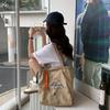 Fashionable Printed Canvas Tote Bag Large Capacity Shoulder Bag For Everyday Use