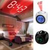 Multifunction Digital Alarm Clock With LED Voice Talking Projection Temperature