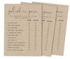 Inkdotpot 50A Rustic Kraft PaperA BingoA GameA CardsA For Bridal Wedding Shower Bachelor Party Bulk Blank Square Fill In Gift