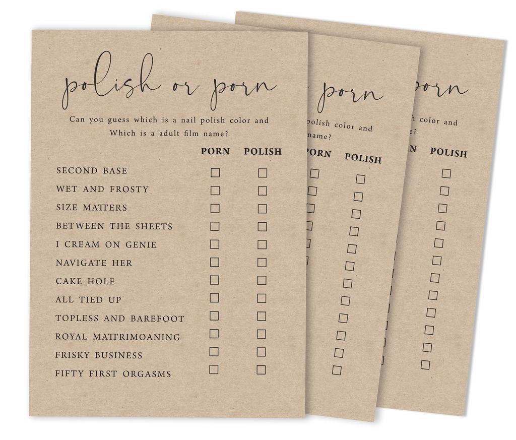 Inkdotpot 50A Rustic Kraft PaperA BingoA GameA CardsA For Bridal Wedding Shower Bachelor Party Bulk Blank Square Fill In Gift