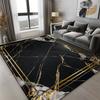 Boho Style Luxury Black Gold Carpets Living Room Bedroom Decoration High-grade Sofa Large Rugs Lounge Coffee Tables Mats Flannel