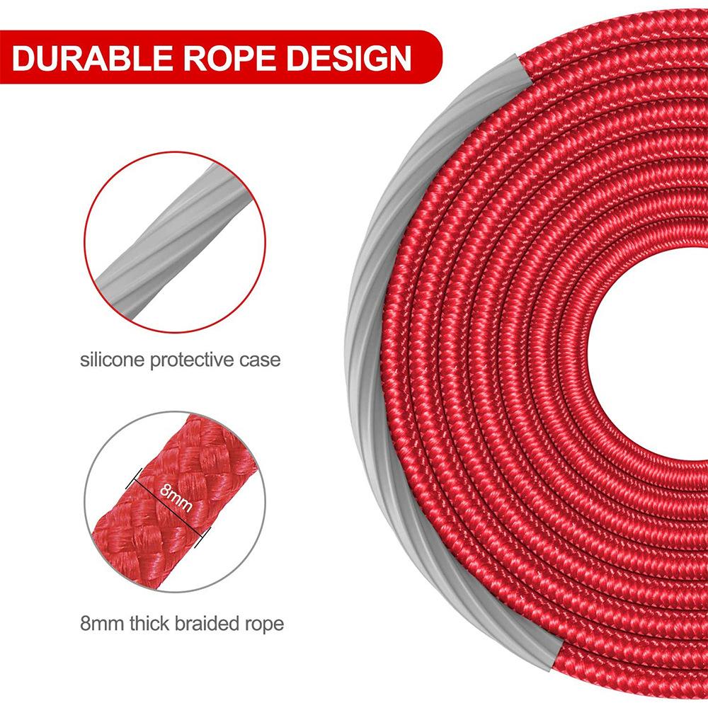 Скоростная скакалка Скакалки Фитнес Регулируемая длина Прыжки Акциз Тренировка с шариковыми подшипниками Нескользящие ручки