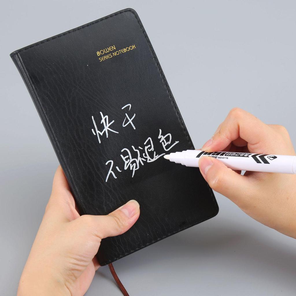 Белый маркер на масляной основе с жирным наконечником для использования в офисе и для блокнотов