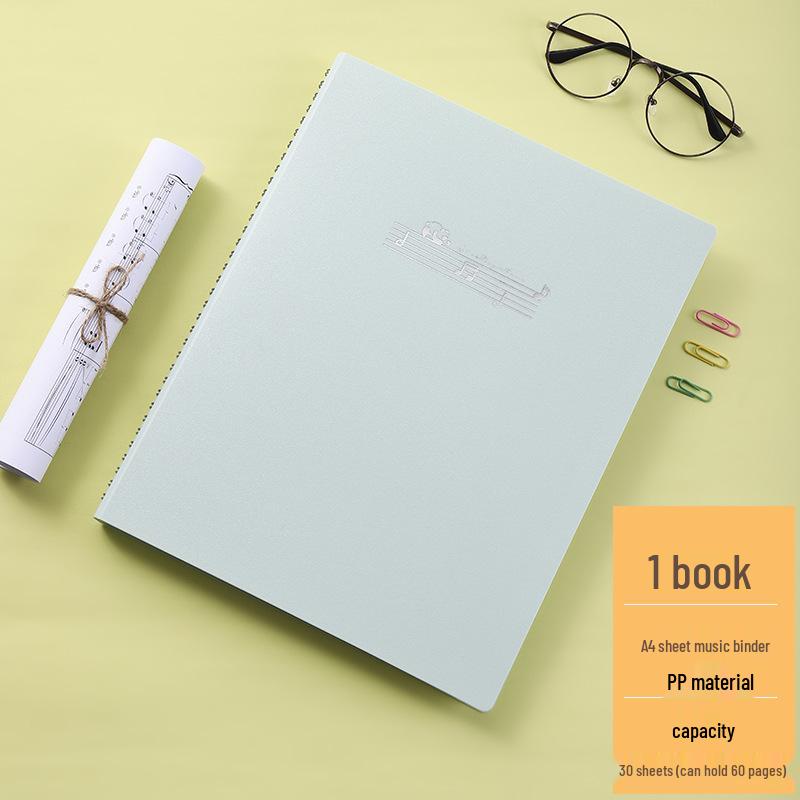 Папка для нот формата A4 Morandi с антибликовым покрытием и зажимом