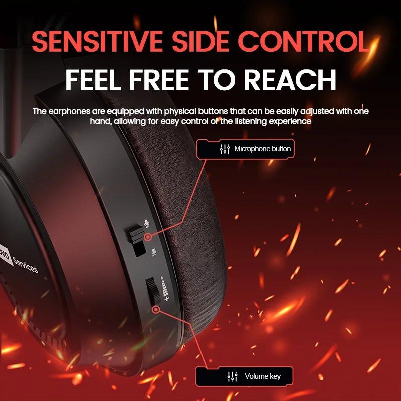 Оригинальные проводные наушники Lenovo E03 с RGB-подсветкой и микрофоном, USB-разъем, 50-мм иммерсивные драйверы, 7.1, HD-звонок, шумоподавление, накладные игровые наушники