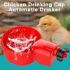 2Pcs Chicken Drinker Automatic Water Dispensing Spring Loaded Control Chicken Drinking Cup Automatic Drinker Poultry Supplies