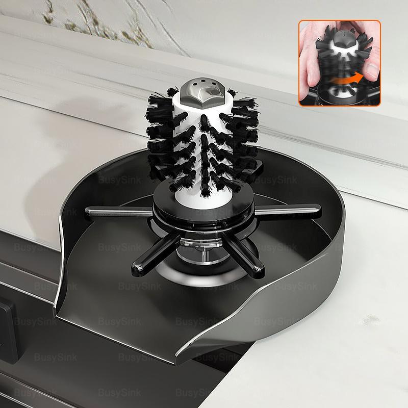 Стеклоочиститель для кухонных моек Чашки для мытья кухонные принадлежности Серебряная щетка из нержавеющей стали Инструменты для чистки