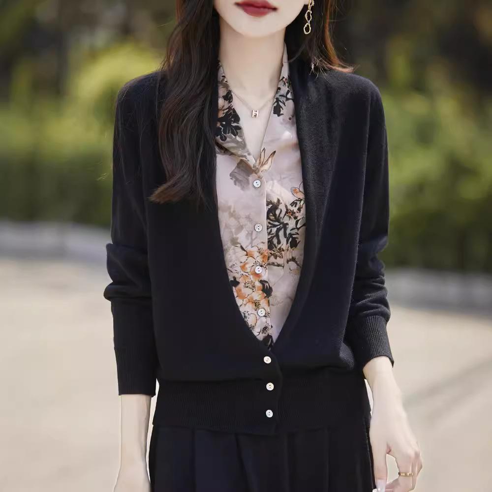 Женский вязаный кардиган в стиле Mirador, осенне-зимний модный темпераментный вязаный топ