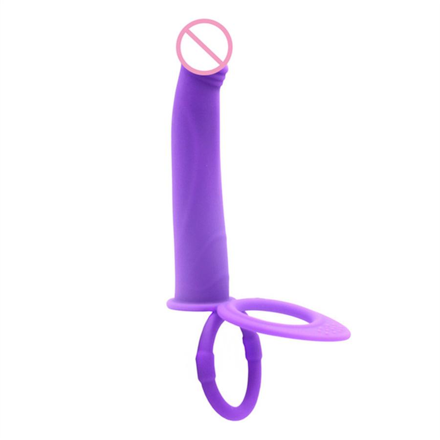 Вибраторы для двойного проникновения Секс-игрушки для пар Женщины Мужчина Кольцо на член Страпон Дилдосекс Вибратор Страпон Пенис Анальная Вагина Взрослый