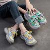 Autumn New Thick-soled Durian-soled Dad Shoes Candy-colored Mesh Fashion Women's Shoes