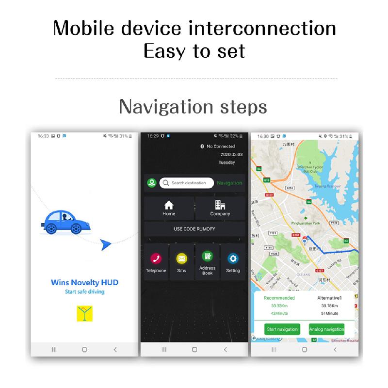 Компактный HUD-зеркало с ИИ, цветным экраном и GPS-навигацией