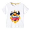 Anime Kids Tee Shirts Fireman Sam Graphic T Shirt for Boys Clothing Pop Hot Sale Girls Short Sleeved Tshirt Funny Kid y2k Tops