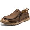 38-46 Большие размеры Мужские повседневные кожаные туфли из спилковой кожи Мужские лоферы Удобная обувь для вождения Мокасины Мужские туфли-лодочки