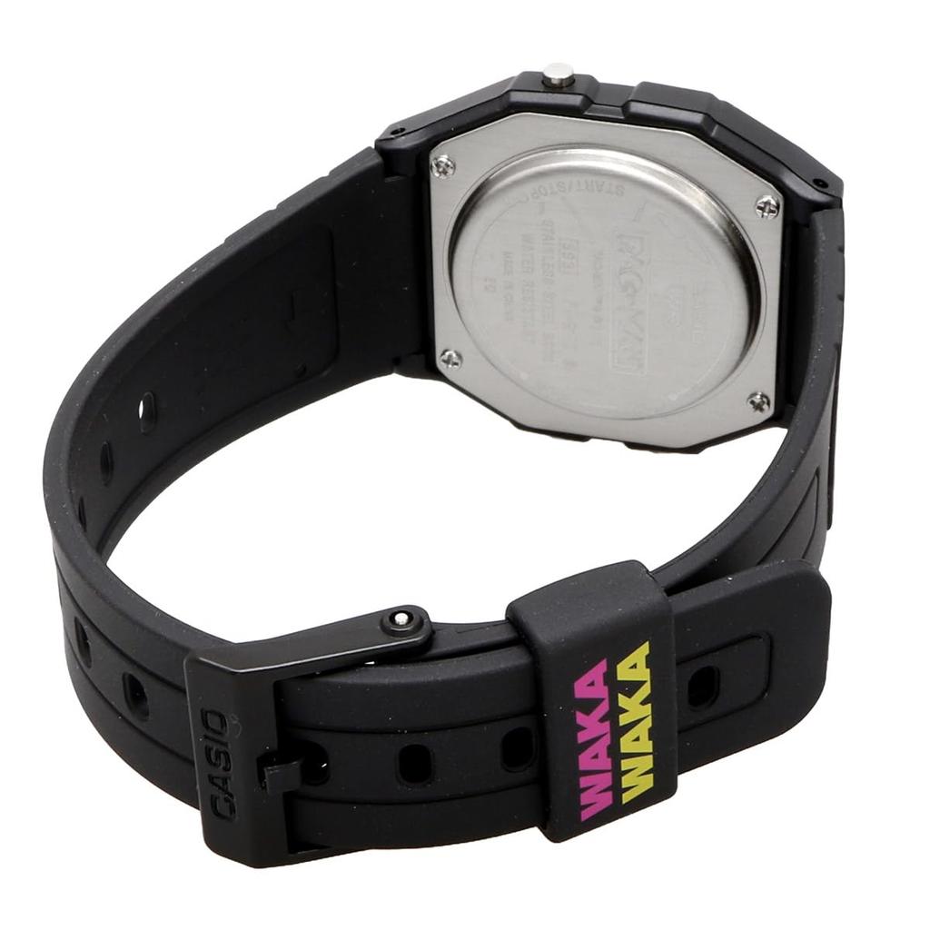 CASIO Digital Unisex Watch Collaboration Model Biomass Resin Band Black [Casio] PAC-MAN F-91WPC-1A