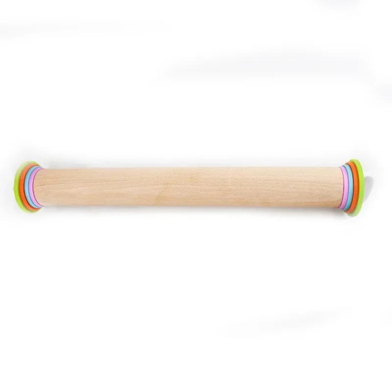 Регулируемая рождественская скалка кухонный инструмент для выпечки деревянная скалка с чешуей муки тесто для печенья ролик