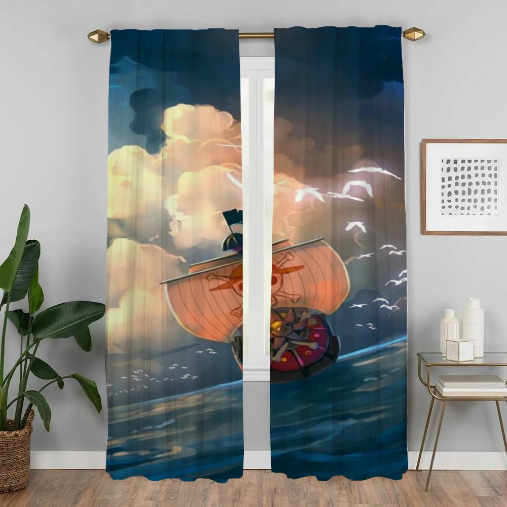 O-One-pieceS Tulle for Bedroom Halloween Decoration Blackout Curtains for Camera Partition Window Curtain Elegant Room Curtains