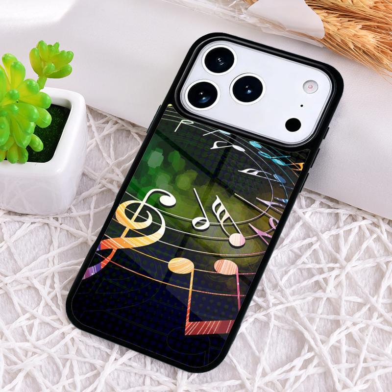 Ударопрочный чехол для телефона с нотами для iPhone 17 Air 16e 15 11 12 14 13 Pro Max Чехол Coque