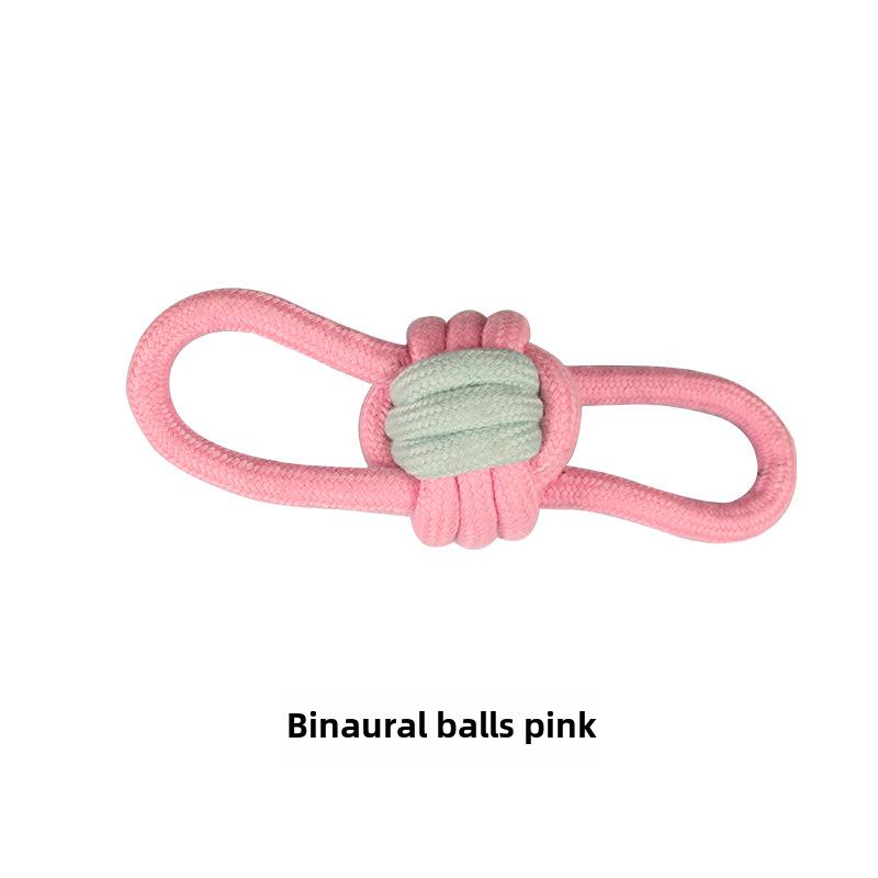 Игрушки для прорезывания зубов у щенков из хлопчатобумажного узелка, устойчивые к жеванию - Основы дрессировки маленьких собак