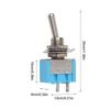 20Pcs MTS-101 2 Position For Toggle Switch Kit 2 Pin SPST ON-OFF 6A 125VAC Two Position Switch Kit Accessories