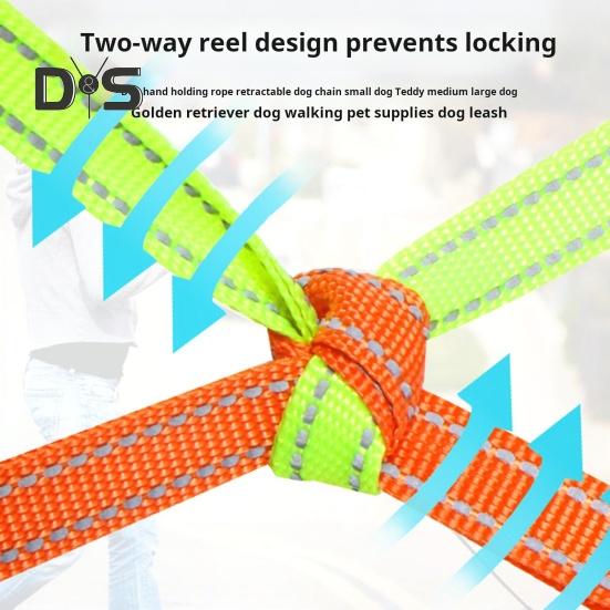 2 шт. двойной выдвижной поводок для собак для маленьких собак, 360-градусный пояс для выгула собак, не спутывающийся, со светодиодной подсветкой и мешками для фекалий для бега, походов, тренировок