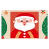 Christmas Style Carpet Soft and Living Room Doormat Santa Claus Dining Room Foyer Room Bedroom Santa Claus Floor Mat Decoration